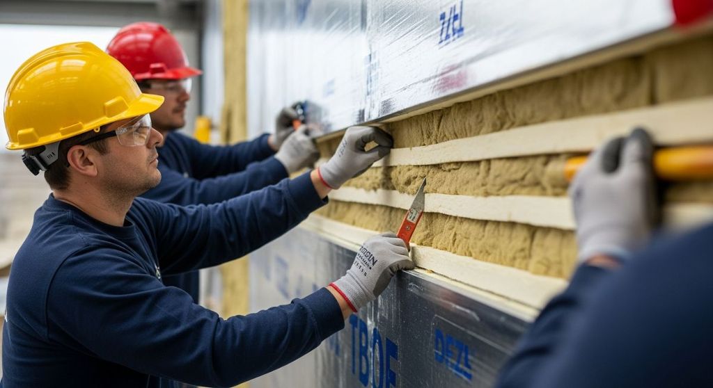 Construcción de tabiquería en Amposta